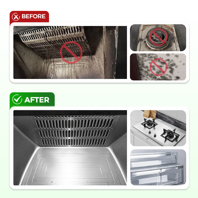 Grease Cleaner | No Residue | Fast Spray and Wipe | ShineEase