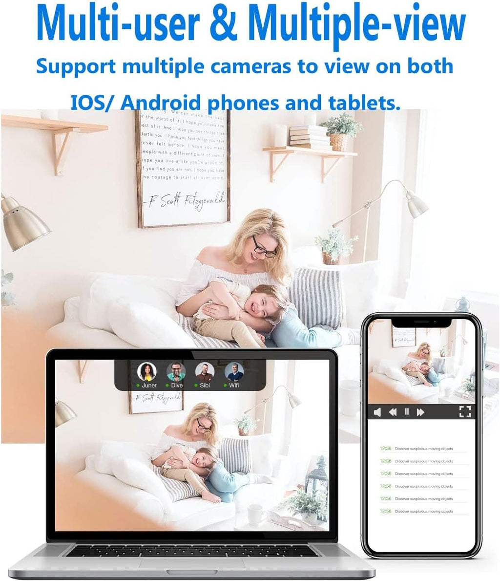 Indoor Camera | Motion Detection & Night Vision | Wi-Fi Connectivity | SecureView