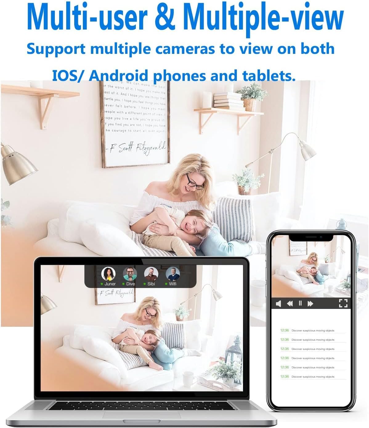 Indoor Camera | Motion Detection & Night Vision | Wi-Fi Connectivity | SecureView
