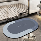 Quick-Drying Bath Mat | Ultra Absorbent Microfiber | Slip-Resistant | Aquasoft