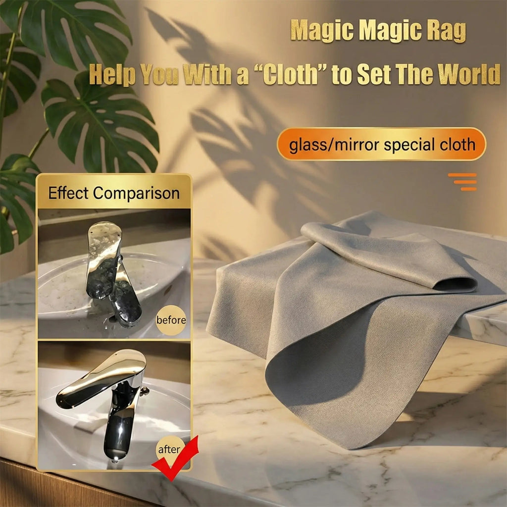Microfiber Glass Cleaning Cloths | No Streaks | Lint-Free and Reusable | ClearWipe