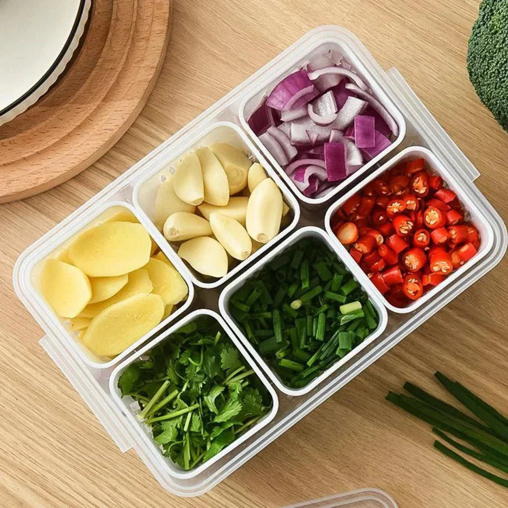 Refrigerator Organizer | Drip Tray Insert to Combat Moisture | Stackable Box | CoolClear
