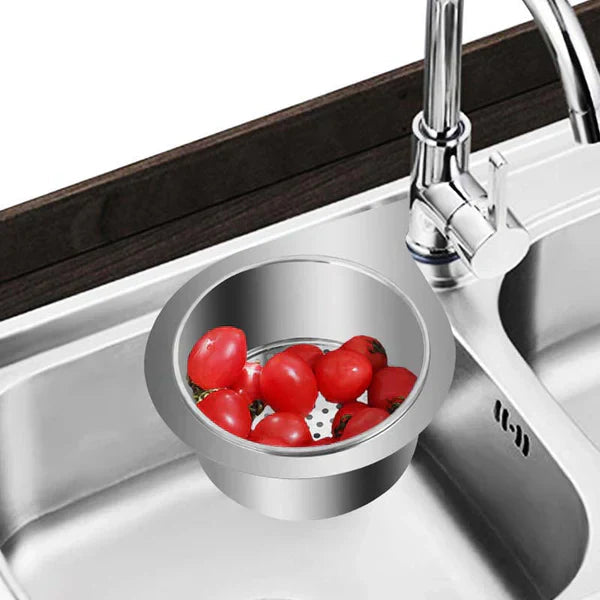 Stainless Steel Sink Strainer | Swan-Style Drain Filter | SinkStrainer
