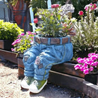 Creative Flower Pot | Denim Style | Weather-Resistant | Potpants