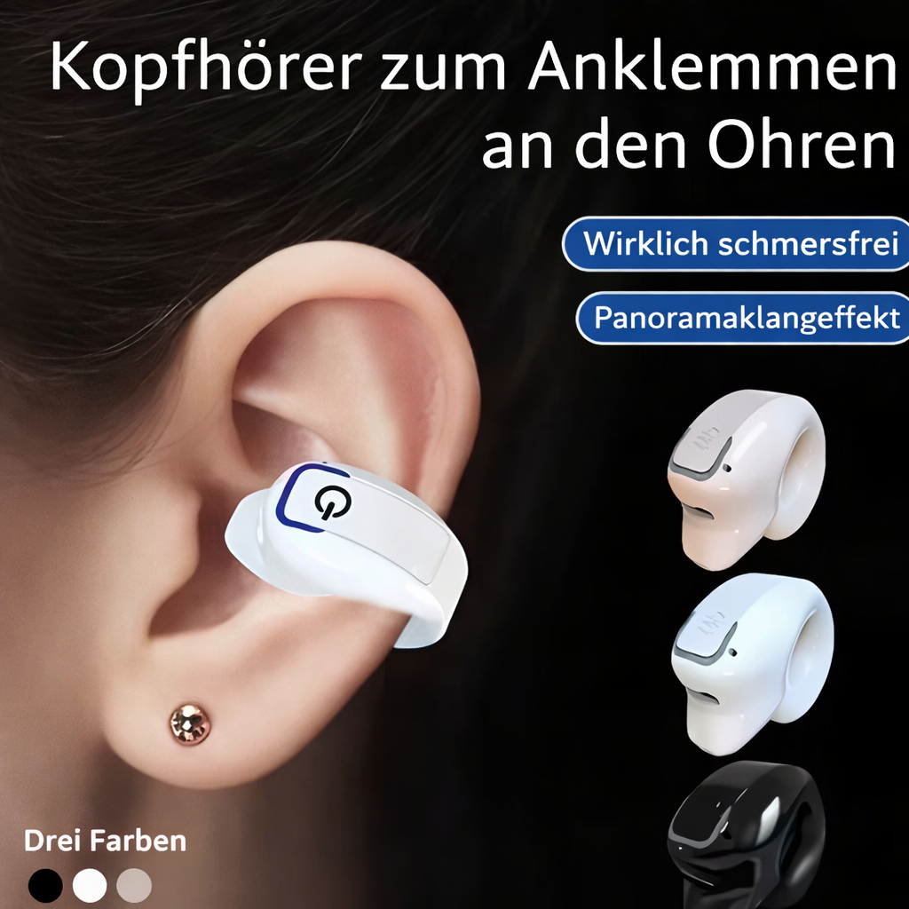 Headphones | Clip-On Headphones | Comfortable Wear & Open Listening Feel | AeroClip