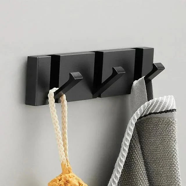 Foldable Wall Hook | Screw Mount or Self-Adhesive | Aerospace Aluminum | Hookwell