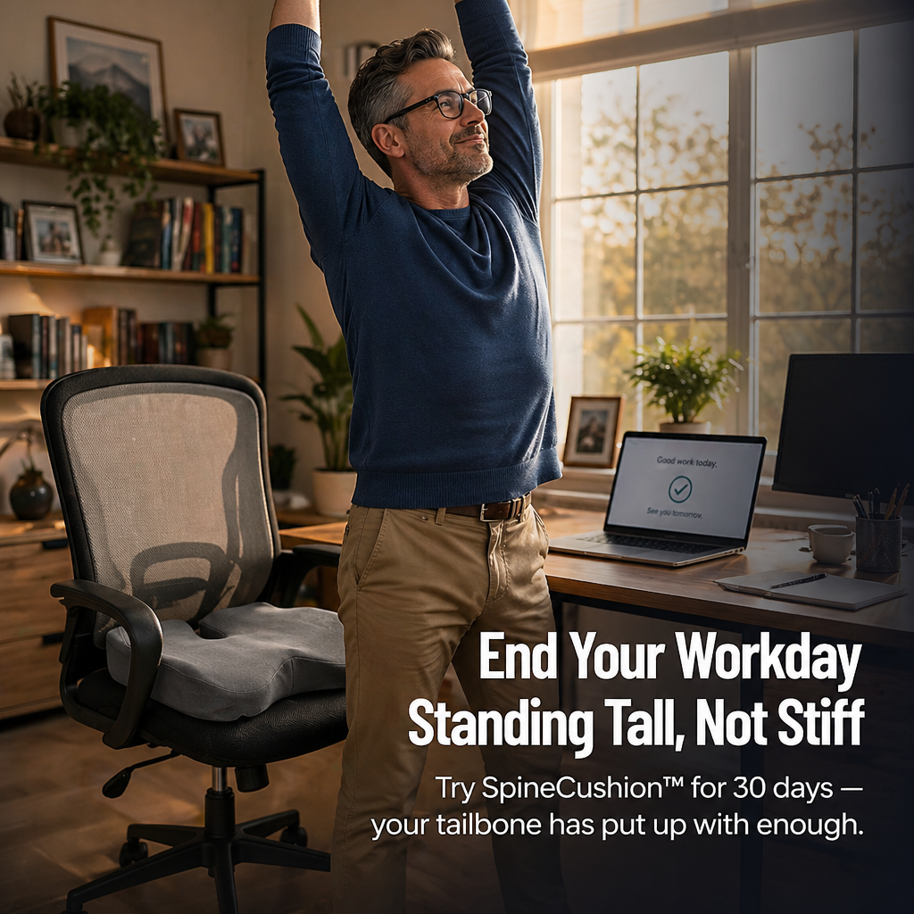 HavenCushion™ — Experience All-Day Tailbone Freedom and Unshakable Comfort