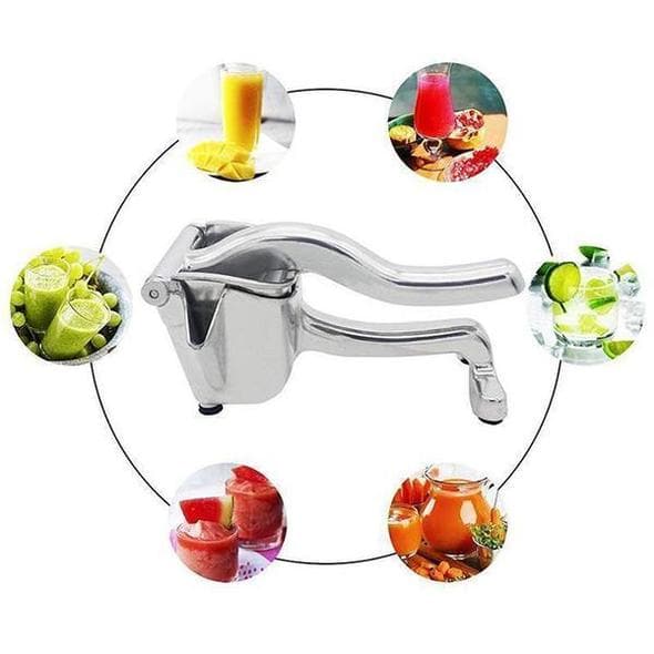 Manual Fruit Press | Stainless Steel Citrus Juicer | Lever Handle with Non-Slip Grip | PureSqueeze