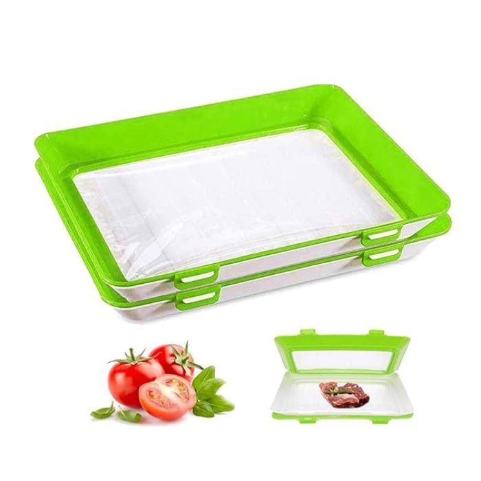 Fresh Keeping Tray | Extend Food Freshness | Stretchy Sealing Film | FreshPlate