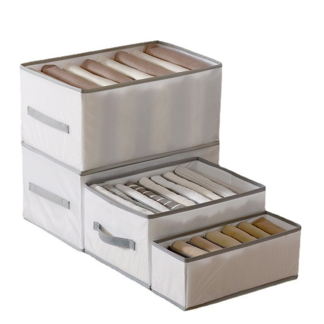 Foldable Clothes Organization Box | Easily Locate All Items | Compartments, Foldable, Stable | DrawerCalm