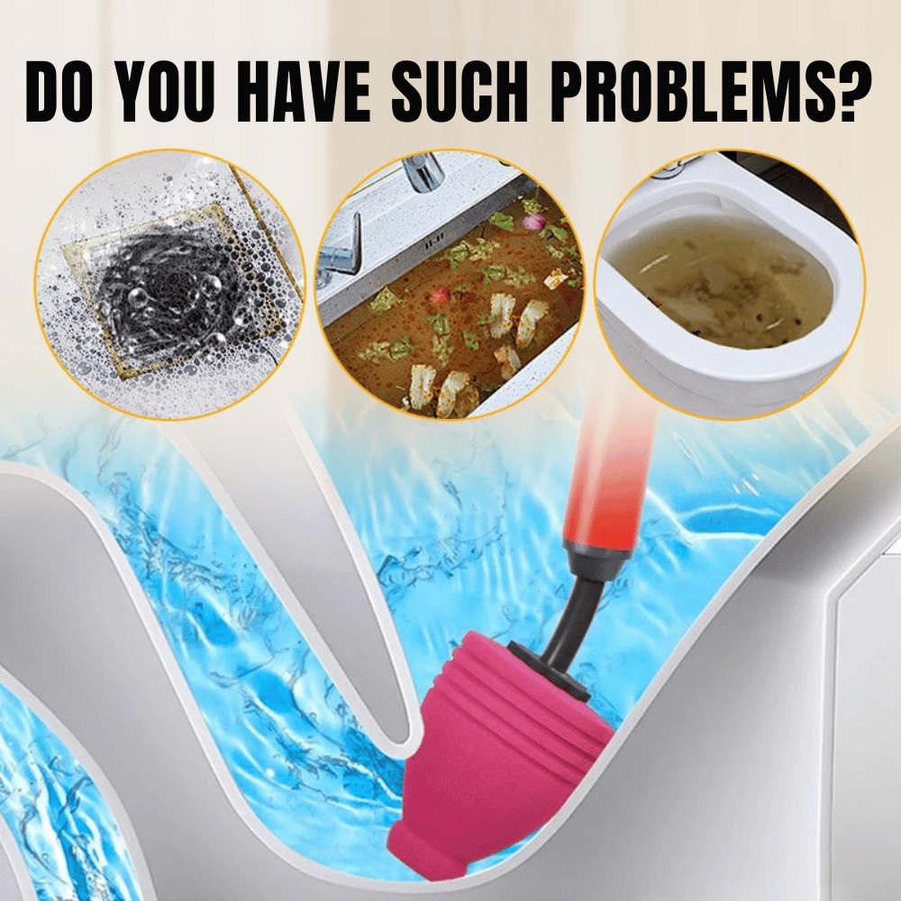 High-Pressure Drain Cleaner | No Chemicals | Bendable Nozzle | DrainForce