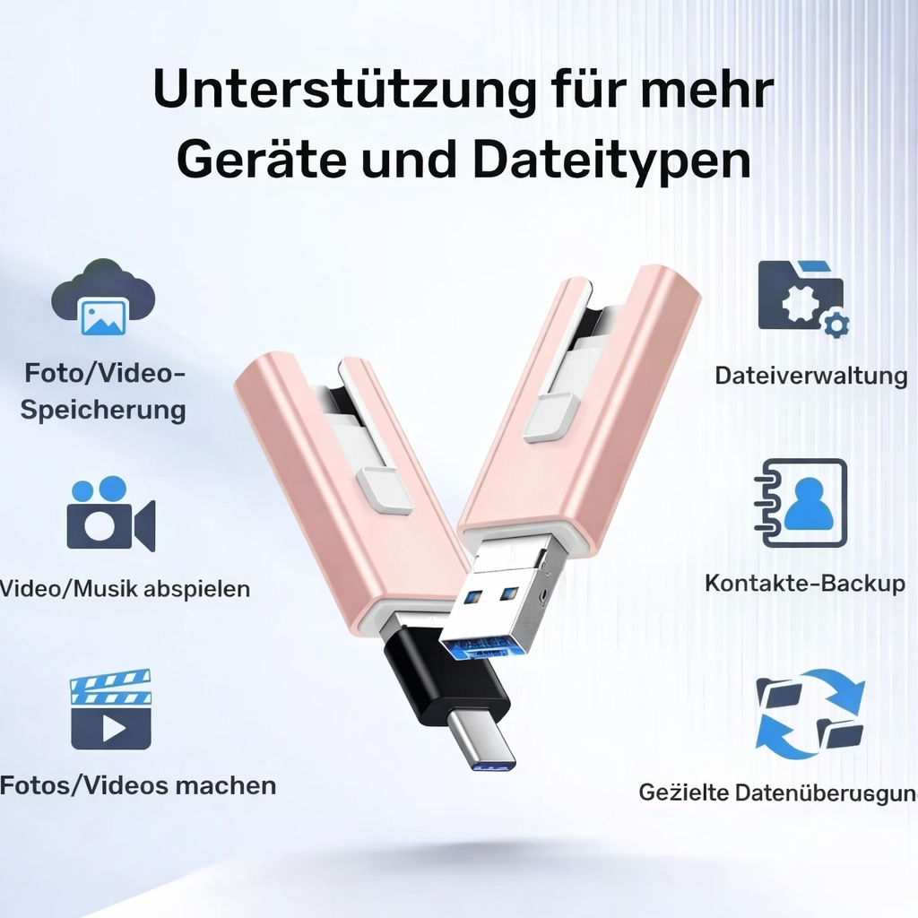 USB Stick | Expanded Storage Capacity | Multi-Port File Transfer | SnapStick