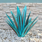 Solar Garden Agave Lamp Decoration | Handmade | Rustic Finish | Solarave