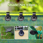 Lock-Grip Clips Shade Net | Plastic 6×4 cm | Firm Awning Fabric Hold | NetLock