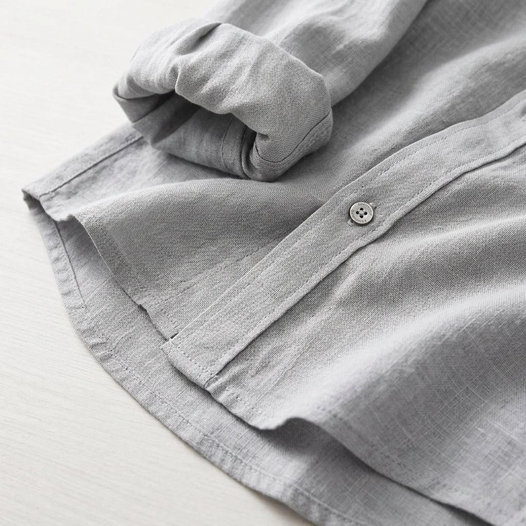 VenturoLux™ – Breezy Lightweight Cotton-Blend Long-Sleeve Shirt