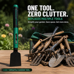 Garden Hand Tool | Anti-Slip Rubber Handle | Shovel, Hoe & Rake | Transplanting & Lawn Care