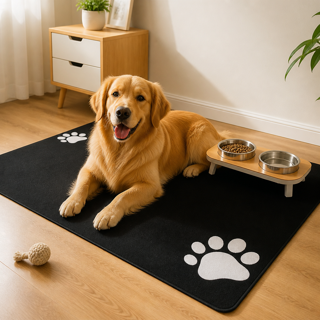 DogBedHouse Non-Slip Super Absorbent & Quick-Dry Feeding Mat