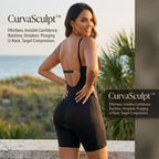 CurvaSculpt™ – Backless Plunge Sculpting Bodysuit with Push-Up Cups