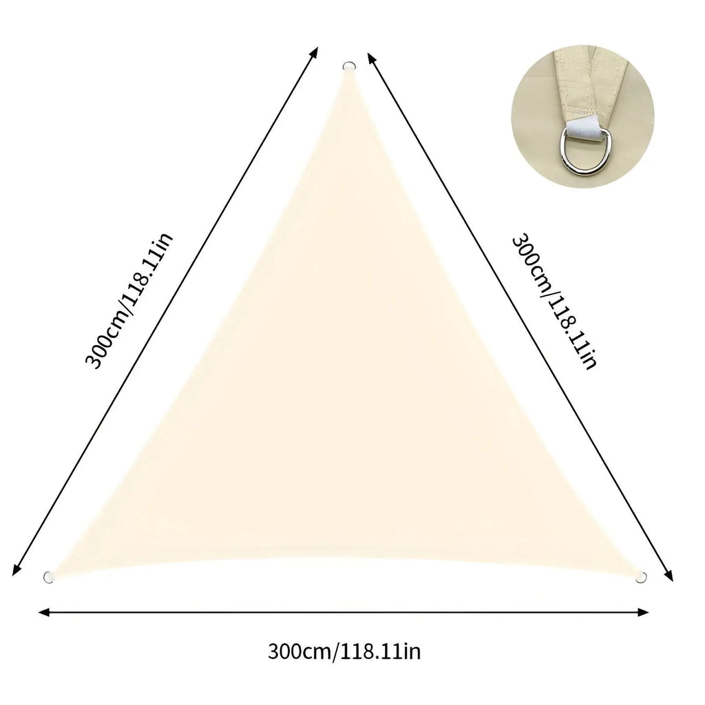 Sun Shade Sail | Triangular Terrace Shade | UV Guard and Water-Resistant | AeriCover