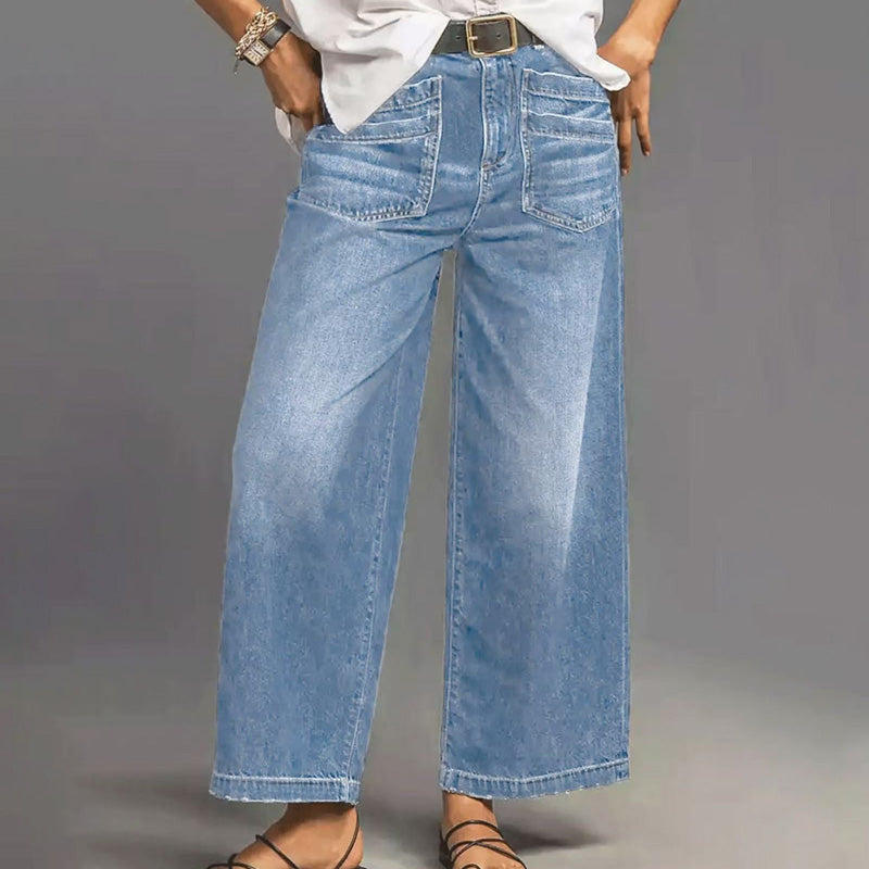 HaloStride™ — Embrace Confidence with Jeans that Honor Your Curves and Freedom