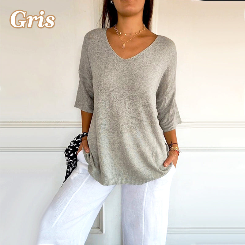 VaysonFlow™ V-Neck Shirt — Unlock All-Day Freedom and Effortless Style That Moves With You