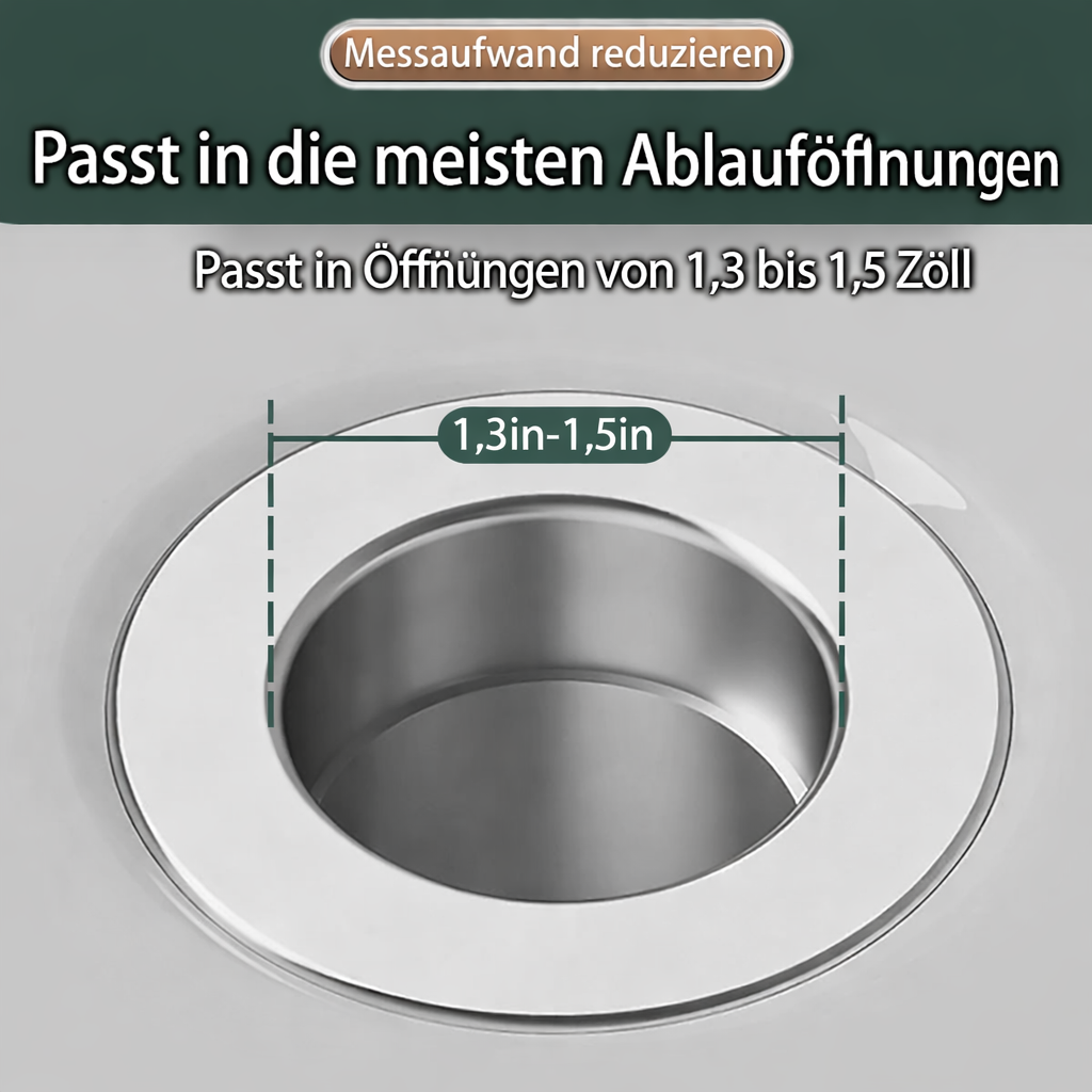 Sink Drain Stopper | Stainless Steel Clog-Resistant Filter | FilterPro