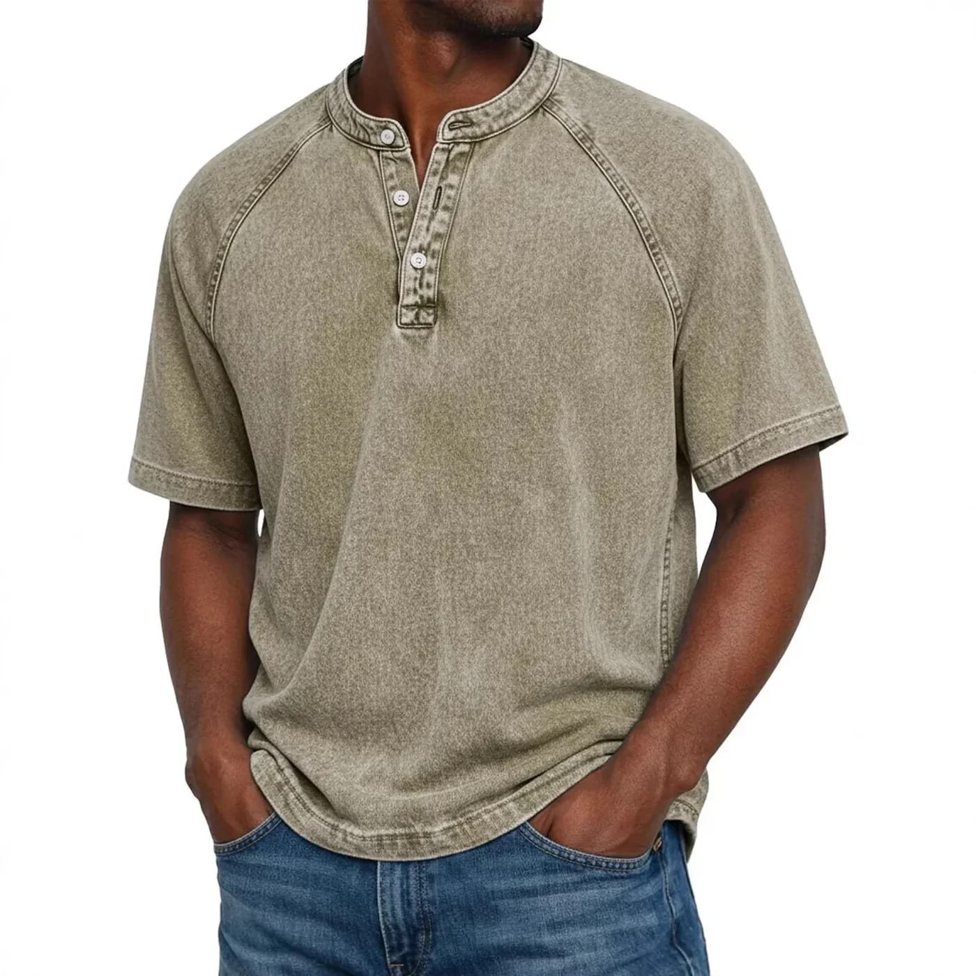 GravitasWear™ Henley — Comfort That Grows Softer, Style That Never Fades