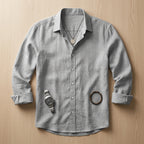 VenturoLux™ – Breezy Lightweight Cotton-Blend Long-Sleeve Shirt
