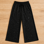 Brillique™ – Sparkling Wide-Leg Sequin Pants with Elastic Drawstring Waist