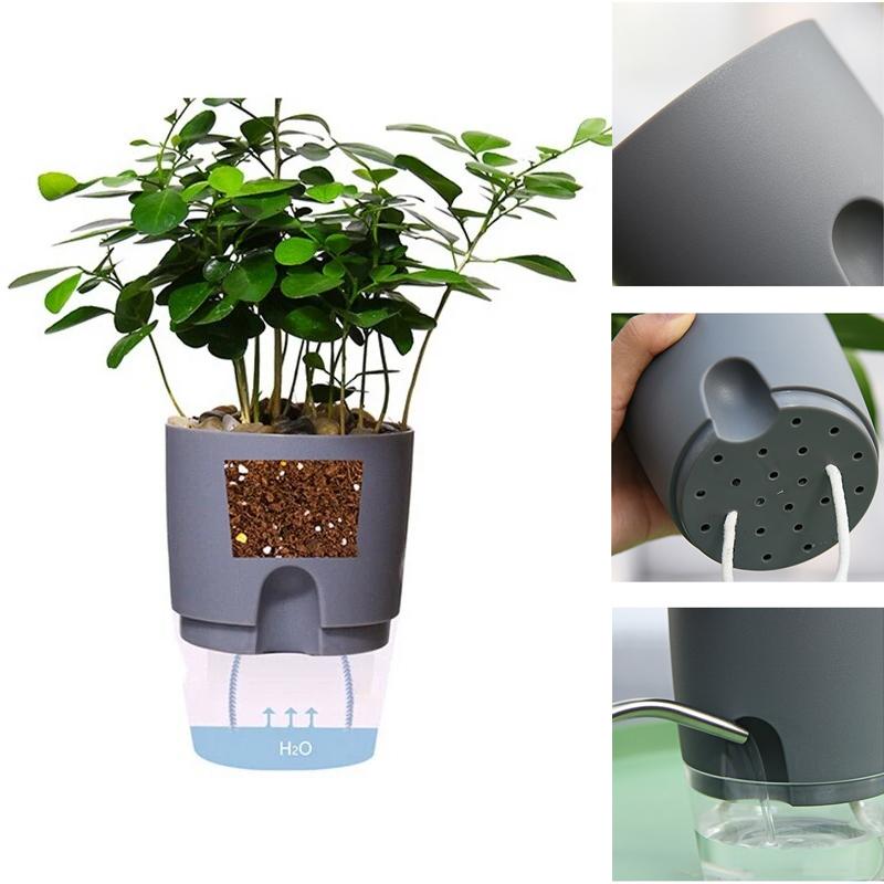 Flower Pot | Self-Watering | Clean Hydration | AquaWick