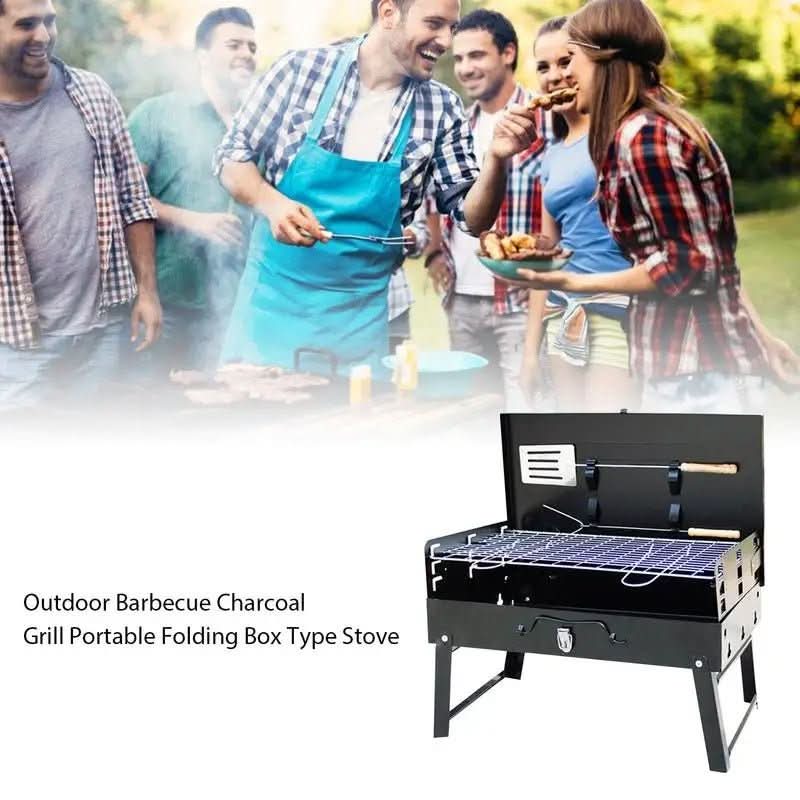 Foldable Steel Garden Grill | Powder-Coated BBQ | Garden & Camping | Foldfire