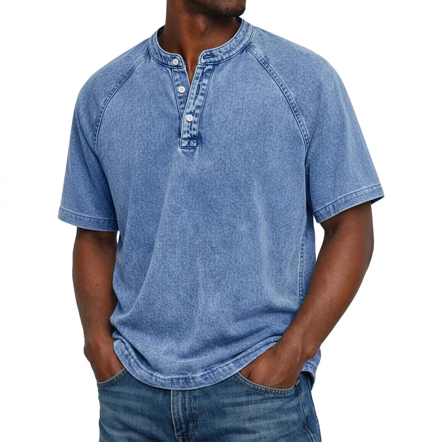 GravitasWear™ Henley — Comfort That Grows Softer, Style That Never Fades