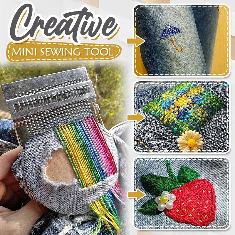 ThreadSculpt™ Mini Loom — Effortless Repairs That Spark Creativity and Save Your Favorite Clothes