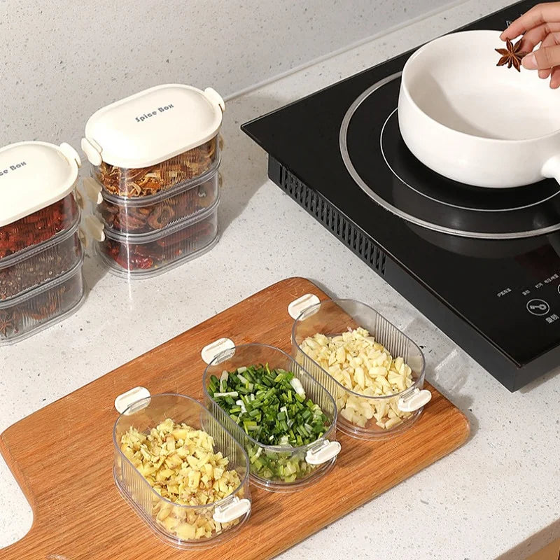 Spice Boxes | Organize Faster Than Ever | Stackable, Airtight, Clear | SpiceNest