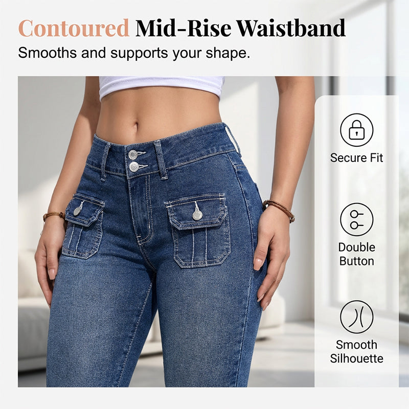 VeloraFlex™ Denim Capris — Sculpt Your Curves in All-Day Comfort and Freedom