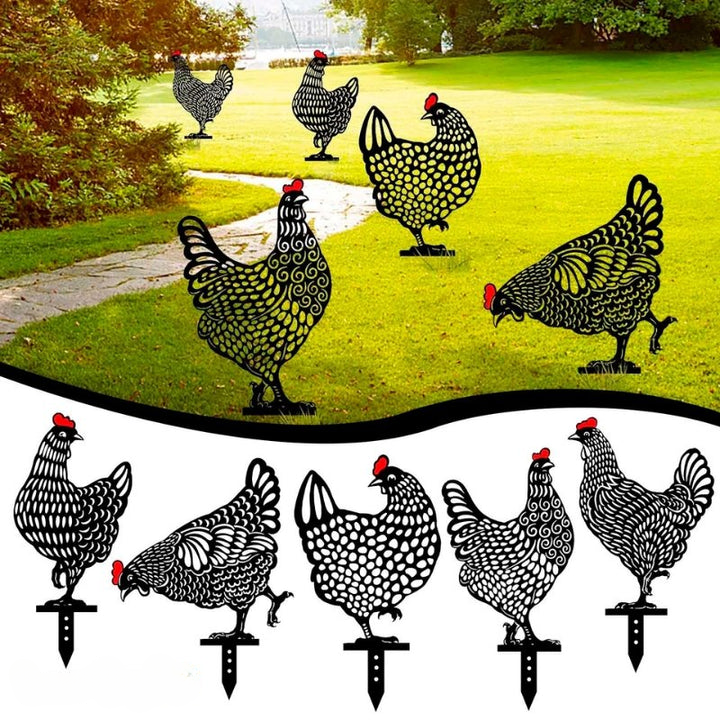 Chicken Garden Decoration | Weather-Resistant | Outdoor Ornament | Henscape