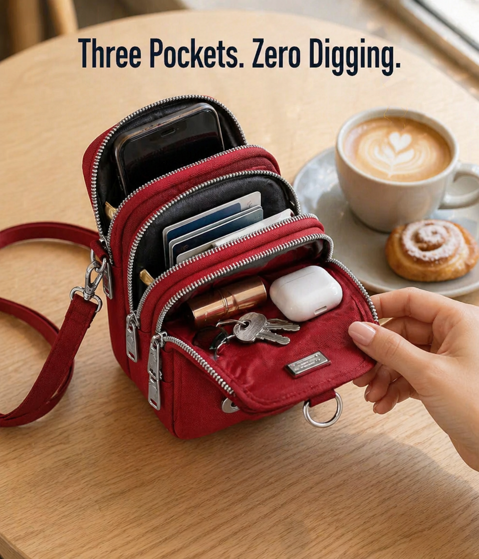 StrideSwift™ Mini Crossbody — Effortless Access and Style Freedom Wherever You Go