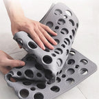 Non-slip Shower Mat PVC with TPE | Suction Cups | Drainage Holes for Water | Gripflow