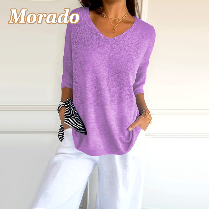 VaysonFlow™ V-Neck Shirt — Unlock All-Day Freedom and Effortless Style That Moves With You