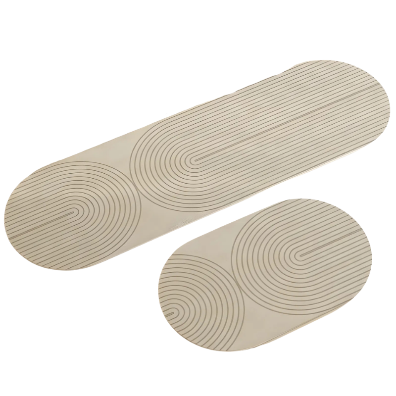 Non-slip Mat | Highly Absorbent | Minimalist Striped Design | Matova