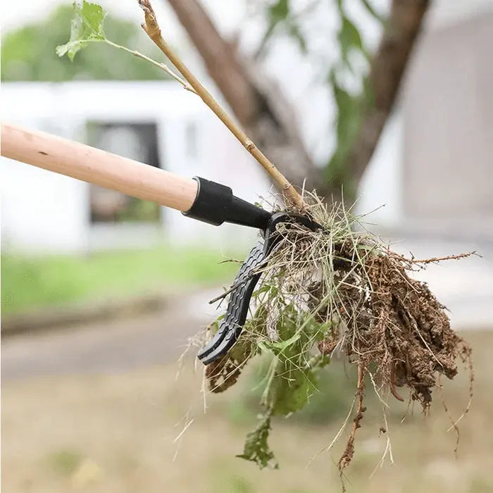 Weed Puller Alloy with Foot Lever | 4-Claw Root Remover | Chemical-Free Weed Control | RootRaus