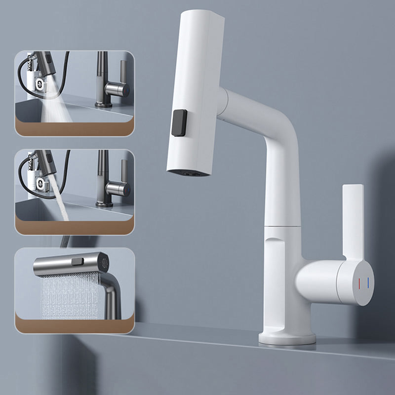 Pull-out Faucet 360° Rotation | LED Temp Display | 5 Spray Settings | Flowsense