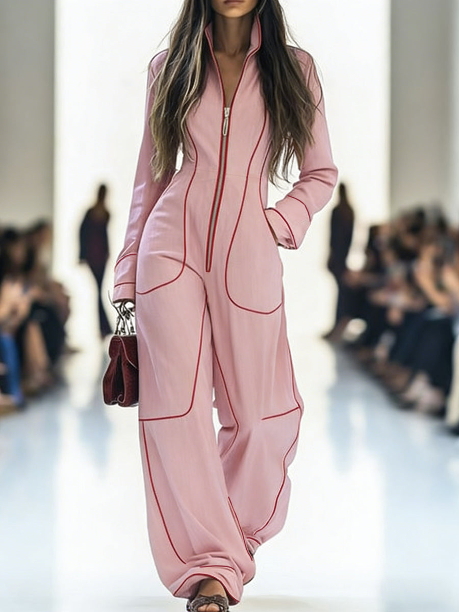 VeroStride™ Wide-Leg Denim Jumpsuit — Own Every Step with Effortless Confidence and All-Day Comfort