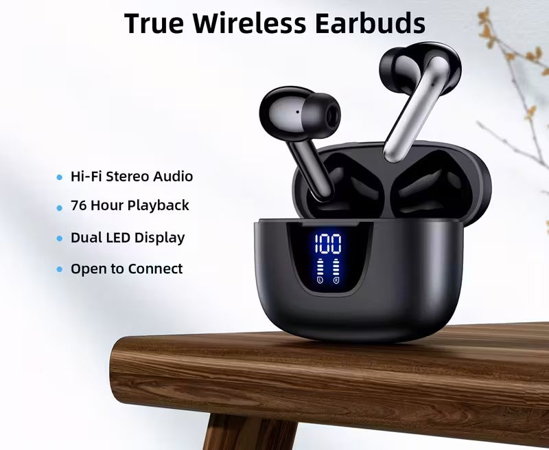 Headphones | Wireless Earbuds | Extended Battery & Crisp Audio | Auralyx Pods