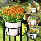 Balcony Pot Holder | Railing Space Saver | Bottom with Open Drainage | BalconyNest