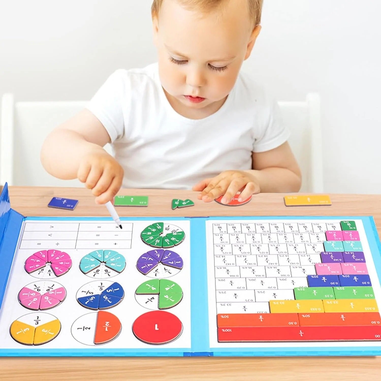 NumeriPlay™ Fraction Magnet Set — Ignite Your Child’s Joyful Journey to Math Mastery