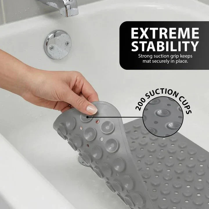 Non-Slip Shower Mat | Gripped Texture | Quick Water Flow | SafeStep