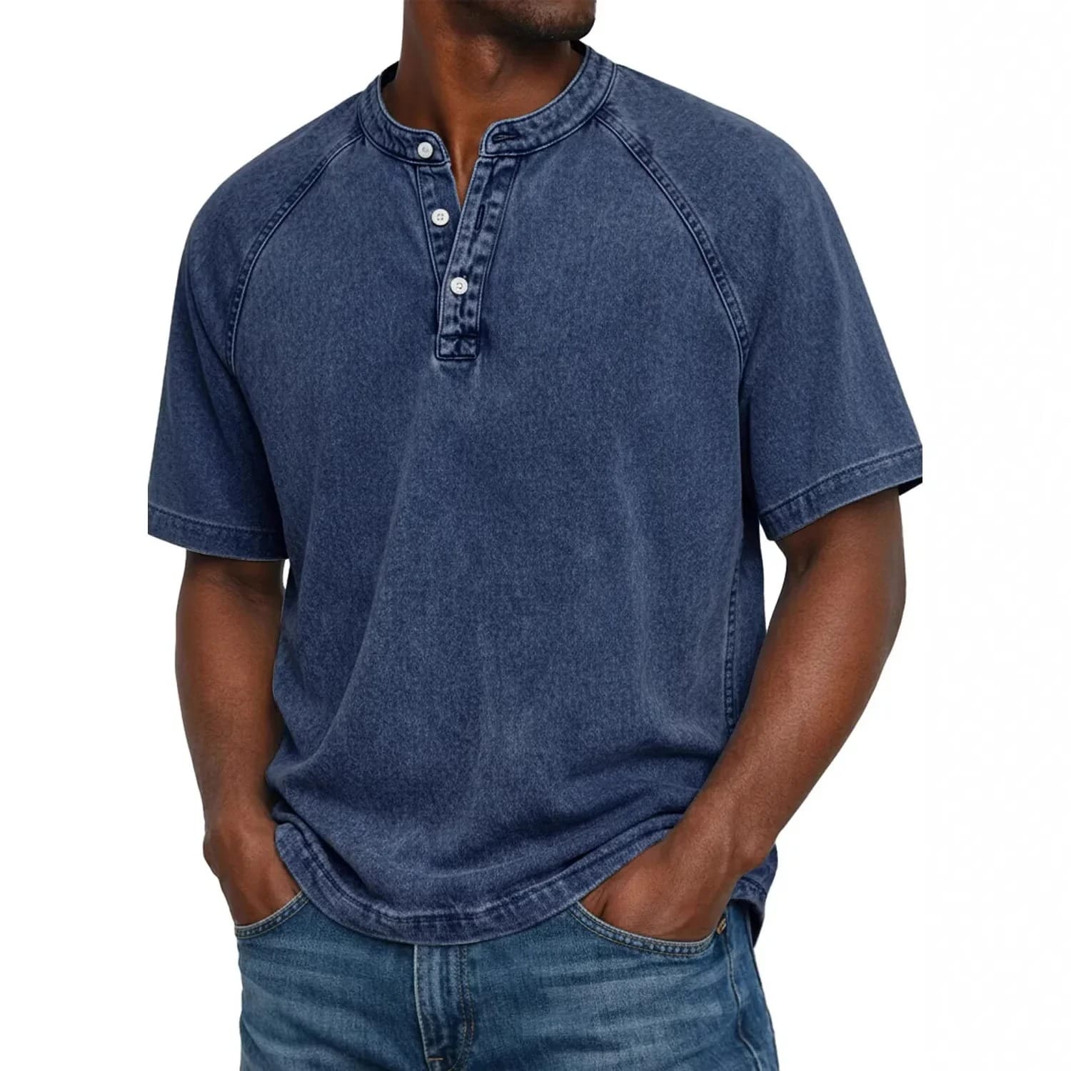 GravitasWear™ Henley — Comfort That Grows Softer, Style That Never Fades