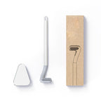 Toilet Brush | Triangle-Shaped Head | Scratchless TPR Scrubbing | Silly