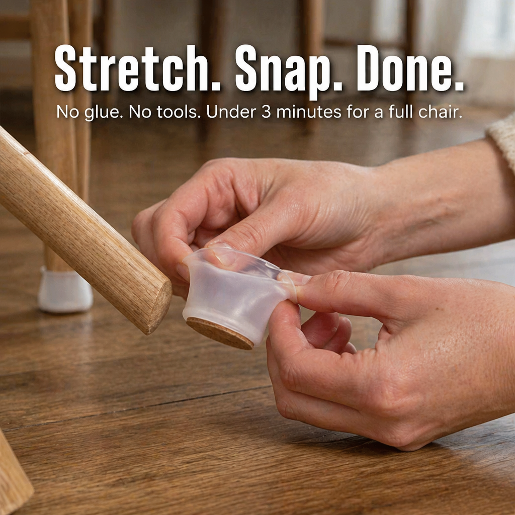 SilentoGuard™ — Silence Screeches and Shield Floors for Peaceful, Scratch-Free Living